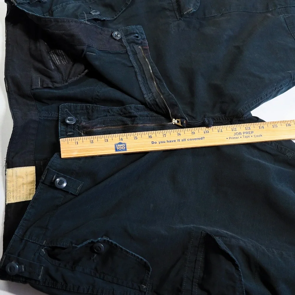 Polo Ralph Lauren Military Cargo Pants 46Bx32 Black Combat Trousers OG 107 GS